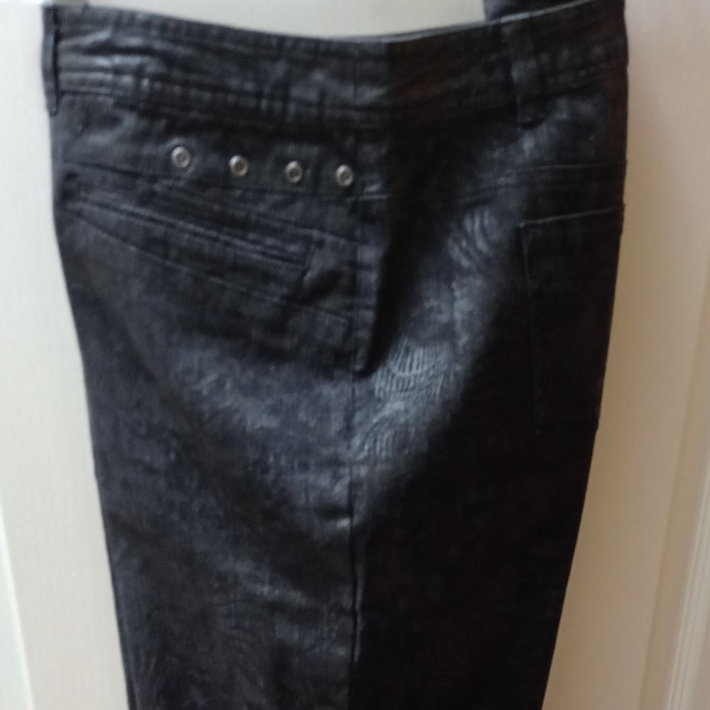 Charcoal Patterned Jeans - lanalee